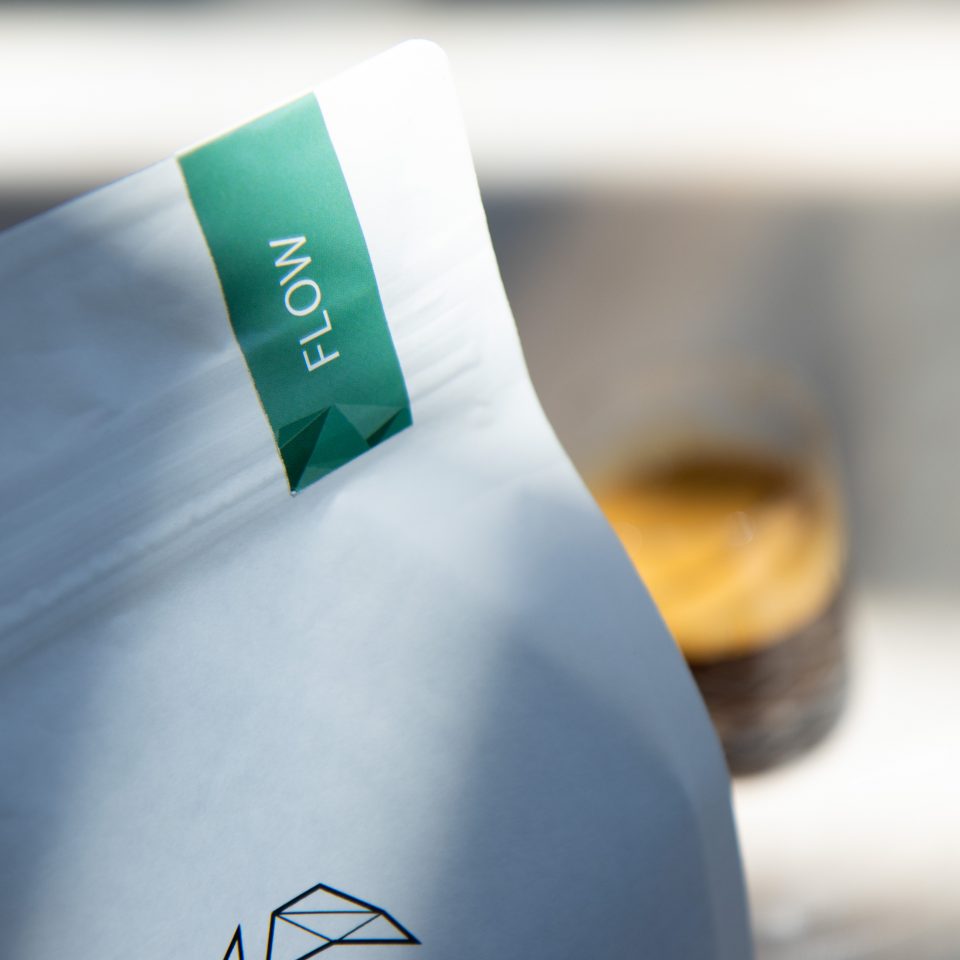 Ikigai Coffee Flow Blend bag and espresso